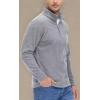 imageTACVASEN Mens Quarter Zip Sweatshirt Long Sleeve Pullover 14 Zip Up Golf Shirt for Men Winter Fleece Lined Thermal SweaterLight Grey