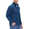 imageTACVASEN Mens Quarter Zip Sweatshirt Long Sleeve Pullover 14 Zip Up Golf Shirt for Men Winter Fleece Lined Thermal SweaterMid Blue
