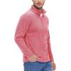 imageTACVASEN Mens Quarter Zip Sweatshirt Long Sleeve Pullover 14 Zip Up Golf Shirt for Men Winter Fleece Lined Thermal SweaterPink