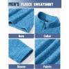 imageTACVASEN Mens Quarter Zip Sweatshirt Long Sleeve Pullover 14 Zip Up Golf Shirt for Men Winter Fleece Lined Thermal SweaterSee Blue