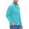 imageTACVASEN Mens Quarter Zip Sweatshirt Long Sleeve Pullover 14 Zip Up Golf Shirt for Men Winter Fleece Lined Thermal SweaterWater Blue