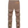imageTACVASEN Mens Snow Ski Pants Fleece Lined Winter Hiking Pants Waterproof Insulated Pants Snowboard Work OutdoorLight Brown