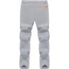 imageTACVASEN Mens Snow Ski Pants Fleece Lined Winter Hiking Pants Waterproof Insulated Pants Snowboard Work OutdoorLight Grey