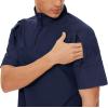 imageTACVASEN Mens Summer Short Sleeve TShirt for Men Military Tactical Combat Shirt with Zipper Pockets Navy S