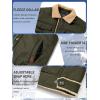 imageTACVASEN Mens Winter Jacket Sherpa Fleece Lined Cargo Coat Warm Thick Trucker Jacket with Multi PocketsArmy Green