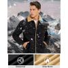 imageTACVASEN Mens Winter Jacket Sherpa Fleece Lined Cargo Coat Warm Thick Trucker Jacket with Multi PocketsBlack