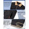 imageTACVASEN Mens Winter Jacket Sherpa Fleece Lined Cargo Coat Warm Thick Trucker Jacket with Multi PocketsBlack