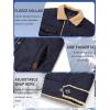 imageTACVASEN Mens Winter Jacket Sherpa Fleece Lined Cargo Coat Warm Thick Trucker Jacket with Multi PocketsNavy