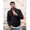 imageTACVASEN Mens Winter JacketFleece Cotton Military Coat Thicken Casual Cargo Bomber Jacket02 Black