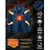 imageTACVASEN Mens Winter JacketFleece Cotton Military Coat Thicken Casual Cargo Bomber JacketDenim Blue