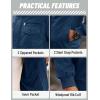 imageTACVASEN Mens Winter JacketFleece Cotton Military Coat Thicken Casual Cargo Bomber JacketDenim Blue