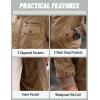 imageTACVASEN Mens Winter JacketFleece Cotton Military Coat Thicken Casual Cargo Bomber JacketKhaki
