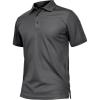 imageTACVASEN Mens Golf Polo Short Sleeve Performance Polo Quick Dry Tactical Polo Shirt Dry Fit Pique Lightweight ShirtGrey