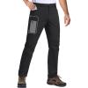imageTACVASEN Mens Hiking Pants Lightweight Quick Dry Ripstop Water Resistant Stretchy Work Pants for Climbing Travel CasualBlack
