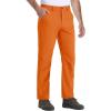 imageTACVASEN Mens Hiking Pants Stretch Lightweight Water Resistant Quick Dry Straight Fit Slacks Dress Work Casual PantsOrange