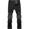 imageTACVASEN Mens Ski Pants Snowboard Hiking Winter Pants Waterproof Pants Insulated Windproof Pants for Outdoor WorkAblack