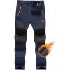 imageTACVASEN Mens Snow Ski Pants Fleece Lined Winter Hiking Pants Waterproof Insulated Pants Snowboard Work OutdoorNavy