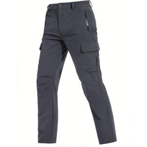 imageTACVASEN Mens Cargo Pants 5 Pockets Water Resistant Lightweight Quick Dry Ripstop Stretch Pants for Hiking Work TravelDark Grey
