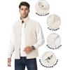 imageTACVASEN Mens Fleece Vest Zip Up Lightweight Vests Outerwear with Pockets Winter Warm Sleeveless Jacket for Hiking GolfBeigewhite