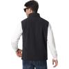 imageTACVASEN Mens Fleece Vest Zip Up Lightweight Vests Outerwear with Pockets Winter Warm Sleeveless Jacket for Hiking GolfBlack