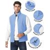 imageTACVASEN Mens Fleece Vest Zip Up Lightweight Vests Outerwear with Pockets Winter Warm Sleeveless Jacket for Hiking GolfLightblue
