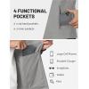 imageTACVASEN Mens Fleece Vest Zip Up Lightweight Vests Outerwear with Pockets Winter Warm Sleeveless Jacket for Hiking GolfLightgrey