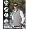 imageTACVASEN Mens Fleece Vest Zip Up Lightweight Vests Outerwear with Pockets Winter Warm Sleeveless Jacket for Hiking GolfLightgrey