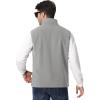 imageTACVASEN Mens Fleece Vest Zip Up Lightweight Vests Outerwear with Pockets Winter Warm Sleeveless Jacket for Hiking GolfLightgrey