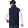 imageTACVASEN Mens Fleece Vest Zip Up Lightweight Vests Outerwear with Pockets Winter Warm Sleeveless Jacket for Hiking GolfNavy