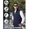 imageTACVASEN Mens Fleece Vest Zip Up Lightweight Vests Outerwear with Pockets Winter Warm Sleeveless Jacket for Hiking GolfNavy