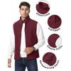 imageTACVASEN Mens Fleece Vest Zip Up Lightweight Vests Outerwear with Pockets Winter Warm Sleeveless Jacket for Hiking GolfWinered