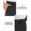 imageTACVASEN Winter Golf Pants for Men Fleece Lined Work Business Casual Dress Slacks Water Resistant Stretch Warm TrousersBlack