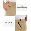 imageTACVASEN Winter Golf Pants for Men Fleece Lined Work Business Casual Dress Slacks Water Resistant Stretch Warm TrousersKhaki