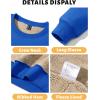imageTACVASEN Mens Crewneck Sweatshirt Warm Sherpa Lined Sweatshirts Heavyweight Long Sleeve Underwear Winter Fleece PulloverColor Blue