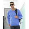 imageTACVASEN Mens Crewneck Sweatshirt Warm Sherpa Lined Sweatshirts Heavyweight Long Sleeve Underwear Winter Fleece PulloverLight Blue