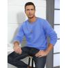 imageTACVASEN Mens Crewneck Sweatshirt Warm Sherpa Lined Sweatshirts Heavyweight Long Sleeve Underwear Winter Fleece PulloverLight Blue