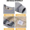 imageTACVASEN Mens Crewneck Sweatshirt Warm Sherpa Lined Sweatshirts Heavyweight Long Sleeve Underwear Winter Fleece PulloverLight Grey