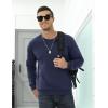 imageTACVASEN Mens Crewneck Sweatshirt Warm Sherpa Lined Sweatshirts Heavyweight Long Sleeve Underwear Winter Fleece PulloverNavy