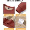 imageTACVASEN Mens Crewneck Sweatshirt Warm Sherpa Lined Sweatshirts Heavyweight Long Sleeve Underwear Winter Fleece PulloverOrange Red