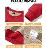 imageTACVASEN Mens Crewneck Sweatshirt Warm Sherpa Lined Sweatshirts Heavyweight Long Sleeve Underwear Winter Fleece PulloverTomato Red