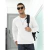 imageTACVASEN Mens Crewneck Sweatshirt Warm Sherpa Lined Sweatshirts Heavyweight Long Sleeve Underwear Winter Fleece PulloverWhite