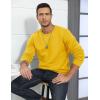 imageTACVASEN Mens Crewneck Sweatshirt Warm Sherpa Lined Sweatshirts Heavyweight Long Sleeve Underwear Winter Fleece PulloverYellow