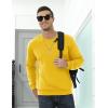 imageTACVASEN Mens Crewneck Sweatshirt Warm Sherpa Lined Sweatshirts Heavyweight Long Sleeve Underwear Winter Fleece PulloverYellow