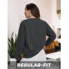 imageTACVASEN Womens Sherpa Lined Sweatshirts Casual Crewneck Cute Fleece Pullover Long Sleeve Thermal ShirtsDeep Grey