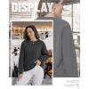 imageTACVASEN Womens Sherpa Lined Sweatshirts Casual Crewneck Cute Fleece Pullover Long Sleeve Thermal ShirtsDeep Grey