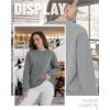 imageTACVASEN Womens Sherpa Lined Sweatshirts Casual Crewneck Cute Fleece Pullover Long Sleeve Thermal ShirtsLight Grey