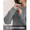 imageTACVASEN Womens Sherpa Lined Sweatshirts Casual Crewneck Cute Fleece Pullover Long Sleeve Thermal ShirtsLight Grey