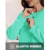imageTACVASEN Womens Sherpa Lined Sweatshirts Casual Crewneck Cute Fleece Pullover Long Sleeve Thermal ShirtsMint Green