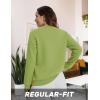 imageTACVASEN Womens Sherpa Lined Sweatshirts Casual Crewneck Cute Fleece Pullover Long Sleeve Thermal ShirtsOlive Green