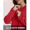 imageTACVASEN Womens Sherpa Lined Sweatshirts Casual Crewneck Cute Fleece Pullover Long Sleeve Thermal ShirtsTomato Red